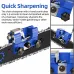 Chainsaw Sharpener Portable Chain Saw Sharpening Tool Set Sharpener File Table Quick Sharpening Suitable for All Kinds of Chain Saws and Electric Saws