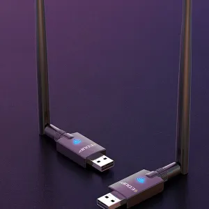 EDUP AX900 WiFi6 Wireless Network Card 2.4G/5.8G Dual Band USB 900Mbps High Speed bluetooth 5.3 WiFi Card with External Antenna OFDMA+MU-MIMO Tech for Desktop Windows