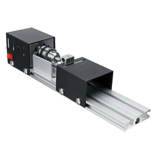 EU Plug Wood Lathe Set Mini Beads Machine Miniature Rotary Tool Multifunction Lathe DIY Woodworking Pearl Lathe Grinding and Polishing Beads