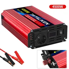 TATALIKEN Pure Sine Wave Power Inverter 4500W Peak Pure Sine Wave 12V 24V to 110-220V 1500W Outdoor Camping Inverter Overload Protection