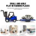 TRASPED HG4-244 RTR 1/64 2.4G Mini RC Car Alloy Forklift with Trailer Suppprt App Remote Control LED Light Sound Engineering Vehicle Desktop Toys Model Collection Gift For Boys