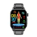 ET580 2.04 inch AMOLED HD Screen Blood Composition Measurement ECG Electrocardiogram bluetooth Call Heart Rate Blood Pressure SpO2 Monitor ECG Non-invasive Blood Glucose Multi-sport Modes Music Playback IP68 Waterproof Smart Watch