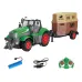Landi QH205 1/24 27MHZ 4CH RC Car Farmer Series Wood Simulated Transport Model Light Sound Remote Control Toys Boys Dump Truck Engineering Vehicle Set Kids Gifts