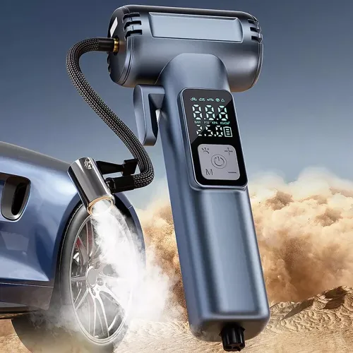 150 PSI Portable Car Inflator Pump Cordless Car Air Pump Electric High Pressure Tire Inflator Built-in Pressure Gauge