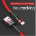 Baseus 2.4A USB-A to iP Cable Fast Charging Data Transmission Nylon Braided Core Line 0.5M/1M/2M/3M Long for iPhone 14 14Pro 14 Pro Max for iPad Pro