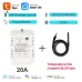 20A Smart WiFi Temperature Humidity Monitoring Switch TYTHE-D1 with Remote Control Real-Time Monitoring Comprehensive Record Keeping AC 85-250V High Current Compatibility Ideal for Smart Home Automation