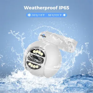 Hiseeu PK-4YHD685 5MP WiFi IP Camera with AI Human Tracking Two-Way Audio Spotlight Alarm 300 Pan 90 Tilt Weatherproof IP65 PoE Suitable for Indoor and Outdoor Surveillance EU Plug