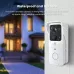 Guudgo 5G 2.4G WiFi Video Doorbell 1080P Tuya Outdoors Wireless Intercom Human Detection Waterproof Wireless Visual Door Bell Camera Smart Home Surveiilance Devices APP Alarm Push