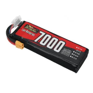 ZOP Power 11.1V 7000mAh 100C 3S 77.7Wh LiPo Battery XT60 Plug for RC Drone
