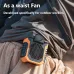 Hanging Waist Fan Portable Outdoor Sports 6000mAh High Capacity Battery Life Two-Way Rechargeable Multipurpose Neck Fan Strong Wind Power Polymer Lithium Battery