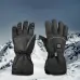 Electric Heated Gloves Winter Skiing Heated Gloves Warm Waterproof Rechargeable Heating Thermal Gloves For Snowmobile Outdoor