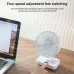 Mini Desktop Fan Shaking Usb Air Cooler 4 Gear Wind Speed 4000Mah Battey Capacity Angle Adjustment Low Noise for Office Room
