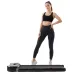 USA Direct FYJK30F-9 Under Desk Treadmill 2.5HP Power Motor 6km/h Max Speed 100KG Weigh Capacity APP Control bluetooth Music LEDisplay Installation-free Running Fitness for Home Gym Workouts