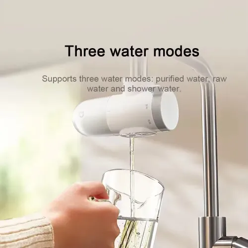 XIAOMI Mijia Faucet Water Purifier 2 Multiple Filtering Natural Activated Carbon 3 Water Usage Modes Water Tap Easy Installation
