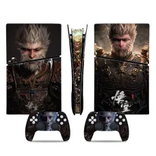 Black Myth:WuKong Full Skin Stickers Set Protection Decoration Skin Kit for PS5 Slim Digital Game Console & Controller