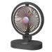 Folding Small Fan Portable Home Mute USB Desktop Charging Three Level Atmosphere Night Light Small Electric Fan