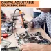 Handskit 90W Digital Display Soldering Iron Set Internal Heating Thermostat Adjustable Temperature Lcd Digital Display Soldering Iron With Switch With Hibernation Iron