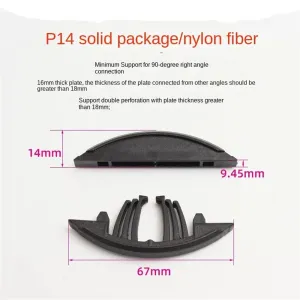 50Pairs Woodworking Lamino Invisible Connector Reusable Accessories P15 P14 Plywood 2 in 1 Fastener for Lamino Slotting Machine