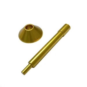 Aluminum Alloy Router Subbase Centering Pin and Cone Gold High Precision Woodworking Tool Accurate Alignment Easy Installation