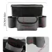 Car Interior Large Capacity Fluffy Faux Leather Storage Organizer Car Seat Back Storage Bag