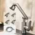 Universal G1/2 Hot and Cold Rotating Faucet 1080 Degree Rotation Copper Material Dual Mode Output Lift Type for Kitchen Bathroom Optional