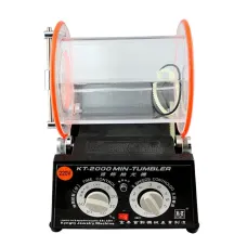 5Kg Rotary Tumbler Surface Polisher Jewelry Drum Polishing Machine KT2000 Tumbling Mini-Tumbler Finishing Tools