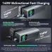 Vention FKE PD140W 99.9Wh 27000mAh Power Bank with TFT Digital Display External Battery Power Supply with 1 Input & 3 Outputs Support QC3.0 PD3.0/3.1 AFC FCP Apple2.4A Fast Charging for iPhone 17 17Pro 16 15 14 Pro Max for Xiaomi 17pro for OPPO Find X