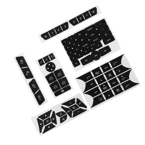 Matte Black Button Repair Decals Car Stickers For Mercedes-Benz GLK350 C Class CLS C218 SLK W172  W204 W212 W218 W207