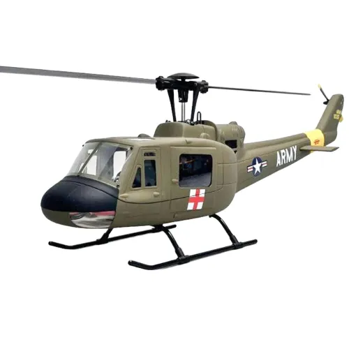 ROBAN 450 Class UH-1D 2.4G 11CH GPS Stabilized Scale Flybarless RC Helicopter RTF With X1 Flight Controller