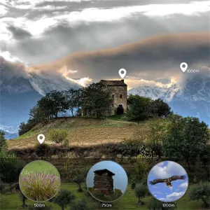 IPRee Pirate Monocular Telescope 25x30 High Powered Zoomable Collapsible Monocular Brass Spyglass Handheld for Hunting Hiking Travel