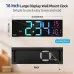 16 Inch Large LED Digital Wall Clock With Remote Control Dymamic RGB Display Automatic Brightness Date Temperature Night Light Gym Clock Suitable For Living Room Bedroom Office Wall Decoration