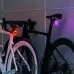 WESBIKING Smart Brake Sensing Bike Taillight 400mAh Battery 8 Lighting Modes Waterproof Type-Rechargeable Vibration Sensor Memory Function Colorful Bicycle Rear Light