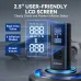 Andeman Tire Inflator Portable Air Compressor, 150PSI & 8000mAh Portable Air Pump, 4X Faster Cordless Tire Inflator with Large Display and LED Light, Cordless Air Pump for Cars, Bike, Ball and More