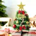 Christmas Tree With LED Lights 50cm Christmas Tree With Hanging Ornaments Star Tree Decorations Table Decorations for Office Home Kitchen