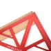 16 Inch 400mm Woodworking Triangle Measuring Ruler Aluminum Alloy Red High Precision 90/45 Degree Angle Clear Metric Scale for Measuring Drawing