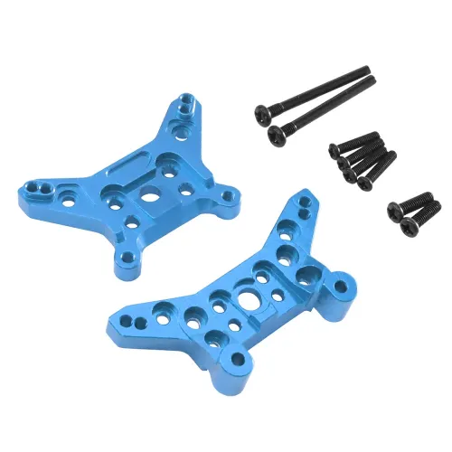 Upgraded Metal Parts Front and Rear Shock Absorber Brackets Set for MJX 14211 HYPER GO 1/14 RC Car Vehicle Models Accessories