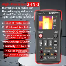 ZOYI ZT-R01 Infrared Thermography Multimeter 2.4-inch TFT Screen 32x32 Resolution Temperature Range -20 to 550 Accurate Digital Multimeter
