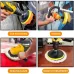 8pcs Car Polishing Pad Set 3/5/7inch Buffing Kit Sponge Wool Pads with Drill Adapter Multi-Color for Waxing Sealing Cleaning Shining