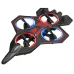 YLR/C YL85 YL86 WiFi FPV EPP Glider with LCD Screen Controller HD Camera Gliding Hovering Headless Mode 360 Rolling LED 2.4G RC Remote Control Drone Airplane Quadcopter Stunt Fighter RTF