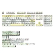 SPYSELF 142 Keys Dairy Cow Keycap Set PBT Five-sided Sublimation MOT Profile Custom Keycaps for Mechanical Keyboards