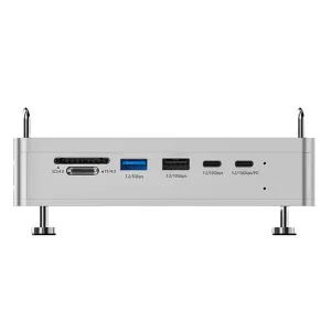 Ulanzi QT03 2-in-1 Minimalist Setup Docking Station with SSD Enclosure / USB-A 3.2 / USB-C 3.2 / PD Type-C / 4K HD / 3.5mm Audio / SSD / USB-C Hub / SD&TF 4.0 Multiports Hub Adapter for Phone Laptop Camera