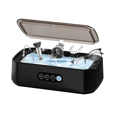 Ultrasonic Cleaner Multi-functional 650ml Touch Control 48kHz High-Frequency for Jewelry Eyeglasses Dental Appliances Silent Operation UV Sterile Cover