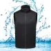 TENGOO HV-09B Heated Vest Winter USB Charging 9 Heating Areas Electric Sleeveless Jacket Thermal Vest Body Warmer Coat