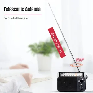 Retekess TR604 Radio FM AM Portable Radios AM FM on the battery Speakers Rechargeable Radio For Senior