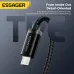 ESSAGER ES-X60 2A USB-A to Type-C+Micro USB Cable Fast Charging Data Transmission Tinned Copper Core Line 1.2M Long for iPhone 16 15 15 Plus for Huawei Mate XT for Xiaomi MIX Fold4 for Samsung Galaxy Z Flip6