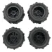 4PCS Upgraded Desert Tires Wheels for 1/12 1/14 1/16 MJX 16208 16209 16210 14209 14210 WLtoys 144001 144002 144010 124008 124018 124019 124016 124017 SCY Monster Truck RC Cars Vehicles Models Parts