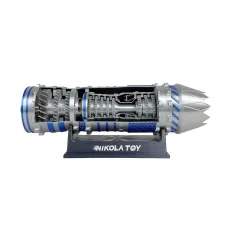 NIKOLATOY J-35A Fighter Jet Engine Model Creative Desktop Ornaments Decoration Science Discovery Toys