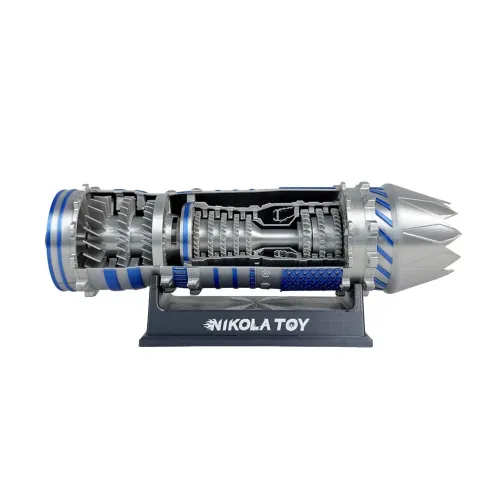 NIKOLATOY J-35A Fighter Jet Engine Model Creative Desktop Ornaments Decoration Science Discovery Toys