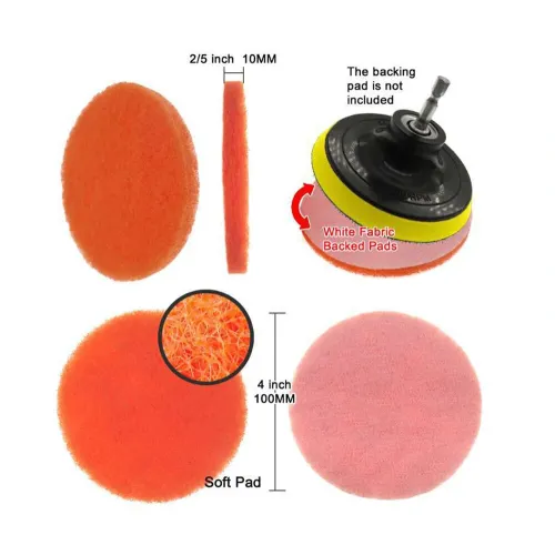 25PC/SET Electric Drill Brushes Brush Attachable for Cleaning Pool Tile Flooring Brick Ceramic Marble Grout Bathroom Car