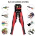 5-in-1 Multifunctional Wire Stripper Automatic Scissors Press Plier Electrician Crimping Pliers Disassembling Tools Accessoires for Electrical Maintenance and Repair